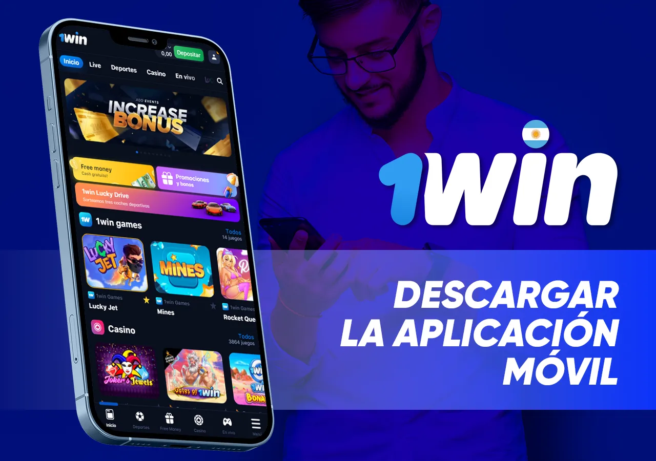 Cómoda aplicación móvil para acceder rápidamente a todas las funciones y juegos