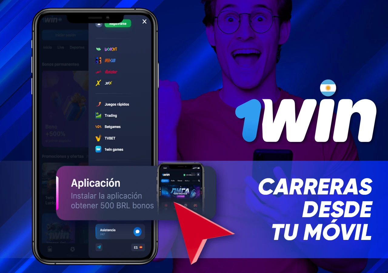 Instale la cómoda y gratuita aplicación móvil 1win para llevar siempre consigo el juego Speed-n-Cash.