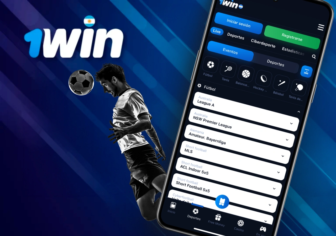 Apostar en eventos deportivos en la app 1Win Argentina